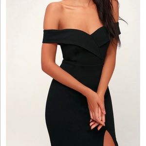 Classic Glam Off Shoulder Dress